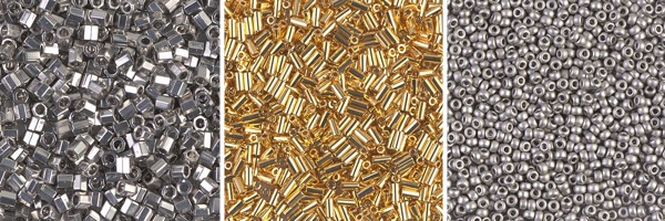 Plated seed beads